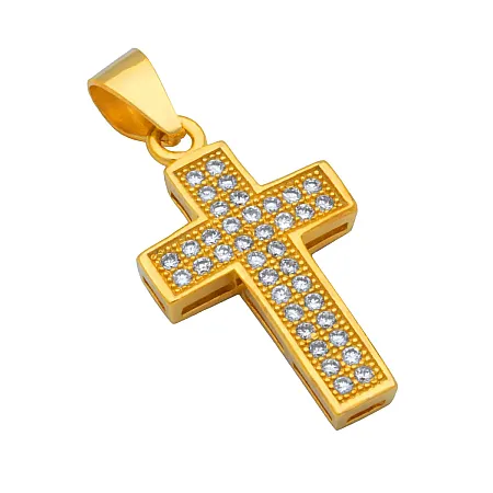 silverline, Ασημένιο Γυναικείο Μενταγιόν Σταυρός