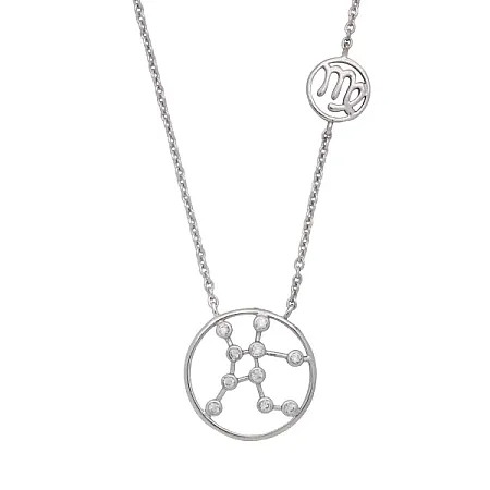 silverline, Ασημένιο Γυναικείο Κολιέ - Παρθένος