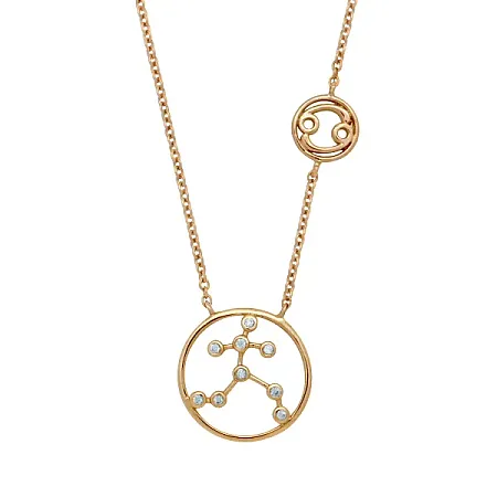 silverline, Ασημένιο Γυναικείο Κολιέ - Καρκίνος