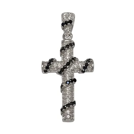 silverline, Ασημένιο Γυναικείο Μενταγιόν Σταυρός