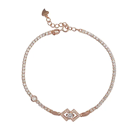 silverline, Ασημένιο Γυναικείο Βραχιόλι με μάτι βασκανίας