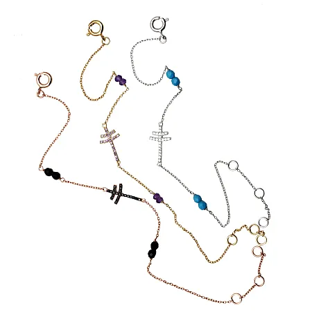 silverline, Ασημένιο Γυναικείο Βραχιόλι με μάτι βασκανίας