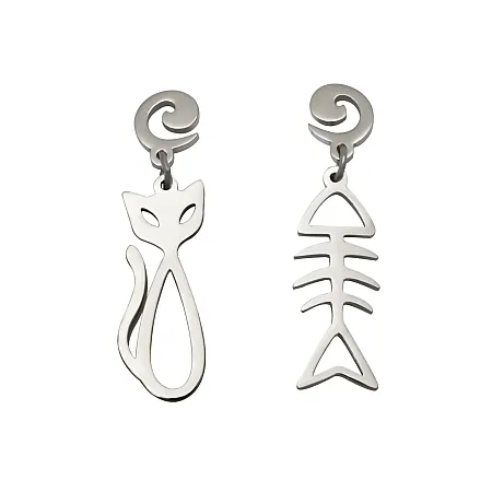 silverline, γυναικεία σκουλαρίκια από ανοξείδωτο ατσάλι