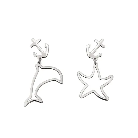 silverline, γυναικεία σκουλαρίκια από ανοξείδωτο ατσάλι