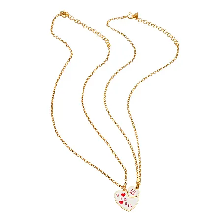 Διπλό ασημένιο κολιέ woofie