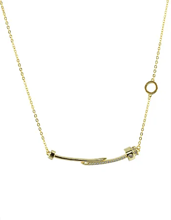 silverline, γυναικείο, ασημένιο κολιέ με ζιργκόν, λευκό επιπλατίνωμα ή κίτρινο χρύσωμα.