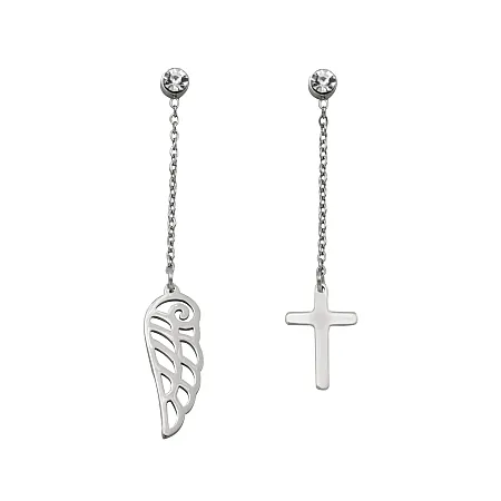 silverline,γυναικεία, σκουλαρίκια ,από ,ανοξείδωτο, ατσάλι,