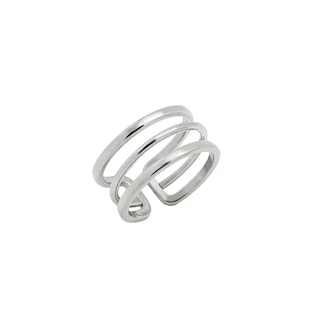 silverline,γυναικείο, δαχτυλίδι,,από ,ανοξείδωτο, ατσάλι με άσπρο, επιπλατίνωμα