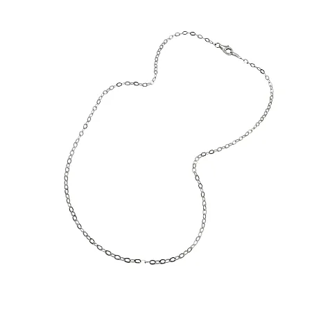 TRIBUTE, 925, ασημένια, καδένα, unisex, 40cm, διαμανταρισμένη, "ANCHOR", 1,5mm με άσπρο, επιπλατίνωμα, χωρίς, νικέλιο,