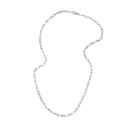 TRIBUTE, 925, ασημένια, καδένα, unisex, 55cm, "VENEZIANA LUNGA", 2mm με άσπρο, επιπλατίνωμα, χωρίς, νικέλιο,