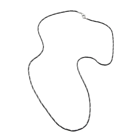 TRIBUTE, 925, ασημένια, στρόγγυλη, καδένα, unisex, 45cm, δίχρωμη, διαμανταρισμένη, "SNAKE", 1,8mm, οξειδωμένη με κίτρινο, επιχρύσωμα,