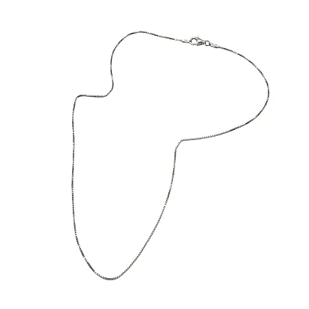 TRIBUTE, 925, ασημένια, καδένα, unisex, 45cm, διαμανταρισμένη, "VENEZIANA", 1mm με άσπρο, επιπλατίνωμα, χωρίς, νικέλιο,