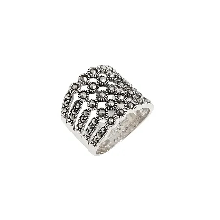 silverline, ασημένιο, γυναικείο, δαχτυλίδι με ορυκτές, πέτρες, μαρκασίτη