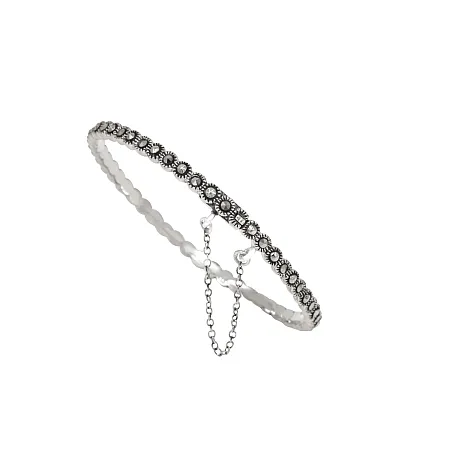 silverline, ασημένιο, γυναικείο, βραχιόλι με ορυκτές, πέτρες, μαρκασίτη