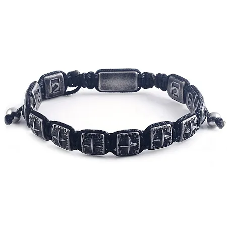 TRIBUTE, αντρικό, βραχιόλι, από, ανοξείδωτο, ατσάλι με άσπρο, επιπλατίνωμα,