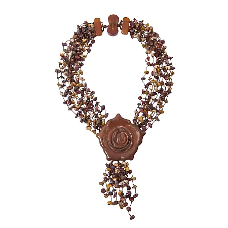 silverline, γυναικείο, κολιέ με κορνεολη,