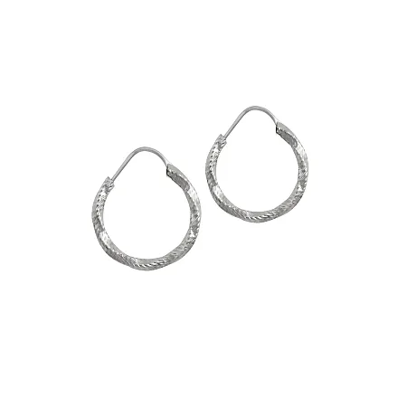 silverline, 925ασημένια, γυναικεία, σκουλαρίκια, κρικάκια, στριφτά, πάχους, 2χιλιοστών,