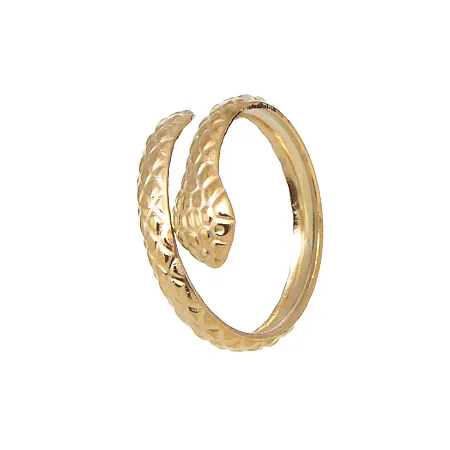 Δαχτυλίδι, από, ανοξείδωτο ατσάλι, free size, γυναικείο, φίδι, με κίτρινο επιχρύσωμα ΄ή λευκό ατσάλι, silverline, 0430694902,